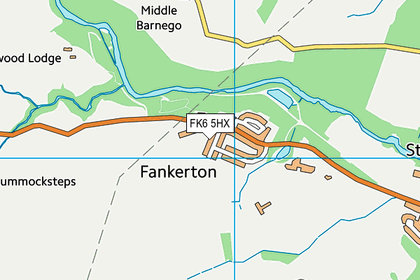 FK6 5HX map - OS VectorMap District (Ordnance Survey) FK6 5HX map - OS VectorMap District (Ordnance Survey)