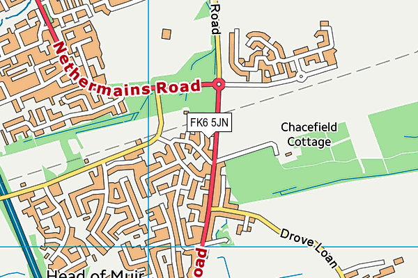 FK6 5JN map - OS VectorMap District (Ordnance Survey) FK6 5JN map - OS VectorMap District (Ordnance Survey)