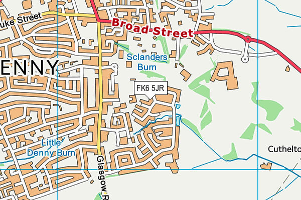 FK6 5JR map - OS VectorMap District (Ordnance Survey) FK6 5JR map - OS VectorMap District (Ordnance Survey)