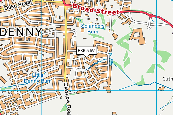 FK6 5JW map - OS VectorMap District (Ordnance Survey) FK6 5JW map - OS VectorMap District (Ordnance Survey)