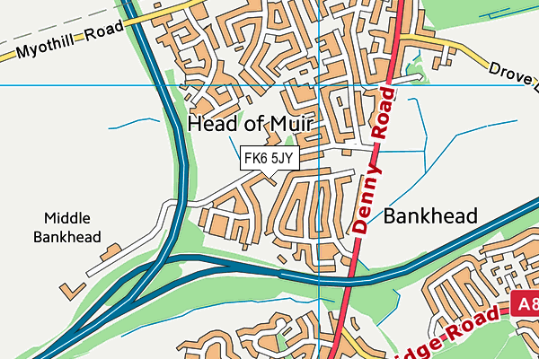 FK6 5JY map - OS VectorMap District (Ordnance Survey) FK6 5JY map - OS VectorMap District (Ordnance Survey)