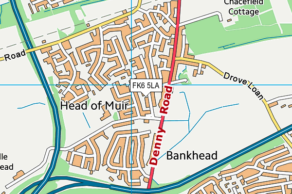 FK6 5LA map - OS VectorMap District (Ordnance Survey) FK6 5LA map - OS VectorMap District (Ordnance Survey)