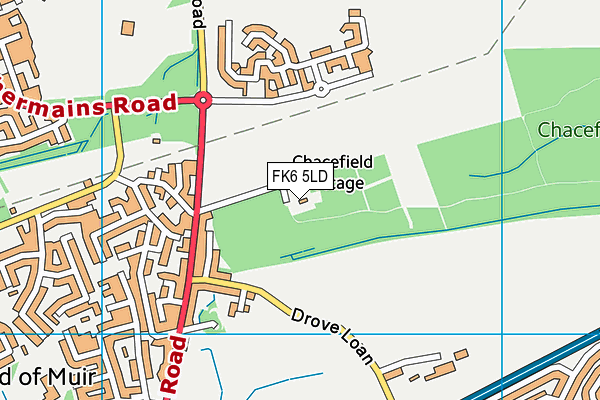 FK6 5LD map - OS VectorMap District (Ordnance Survey) FK6 5LD map - OS VectorMap District (Ordnance Survey)