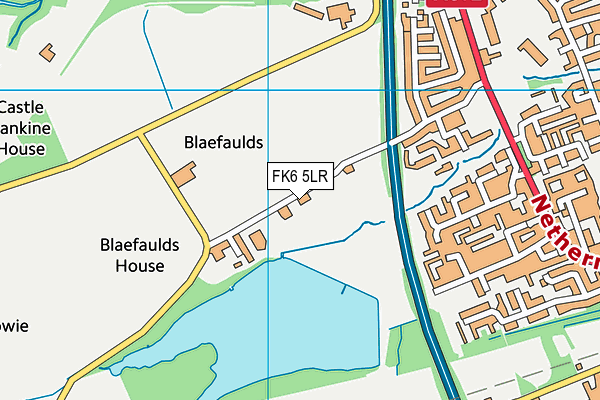 FK6 5LR map - OS VectorMap District (Ordnance Survey) FK6 5LR map - OS VectorMap District (Ordnance Survey)