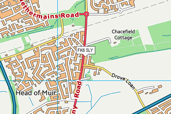 FK6 5LY map - OS VectorMap District (Ordnance Survey) FK6 5LY map - OS VectorMap District (Ordnance Survey)