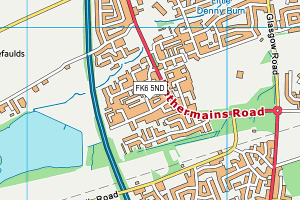 FK6 5ND map - OS VectorMap District (Ordnance Survey) FK6 5ND map - OS VectorMap District (Ordnance Survey)