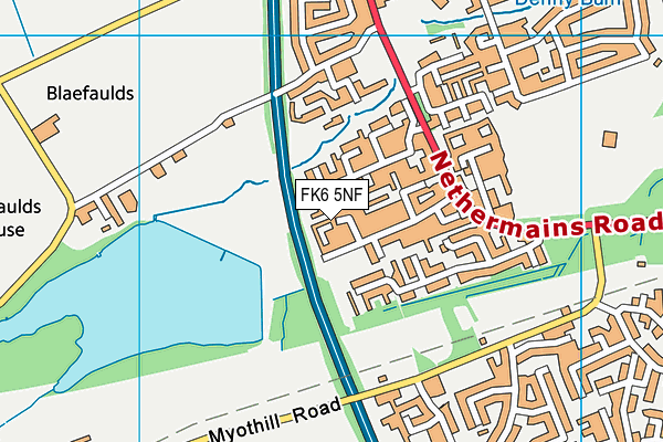 FK6 5NF map - OS VectorMap District (Ordnance Survey) FK6 5NF map - OS VectorMap District (Ordnance Survey)