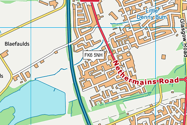 FK6 5NH map - OS VectorMap District (Ordnance Survey) FK6 5NH map - OS VectorMap District (Ordnance Survey)