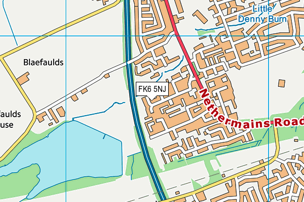 FK6 5NJ map - OS VectorMap District (Ordnance Survey) FK6 5NJ map - OS VectorMap District (Ordnance Survey)