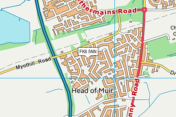 FK6 5NN map - OS VectorMap District (Ordnance Survey) FK6 5NN map - OS VectorMap District (Ordnance Survey)