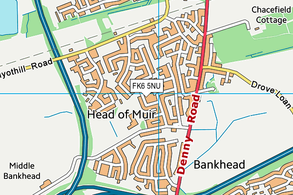 FK6 5NU map - OS VectorMap District (Ordnance Survey) FK6 5NU map - OS VectorMap District (Ordnance Survey)
