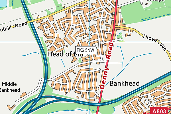 FK6 5NW map - OS VectorMap District (Ordnance Survey) FK6 5NW map - OS VectorMap District (Ordnance Survey)