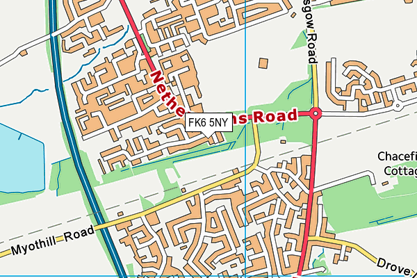 FK6 5NY map - OS VectorMap District (Ordnance Survey) FK6 5NY map - OS VectorMap District (Ordnance Survey)