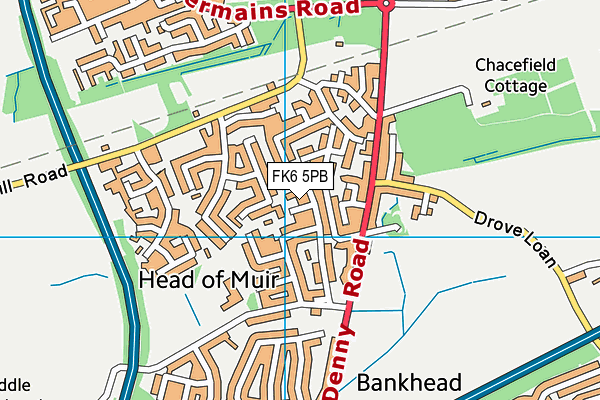 FK6 5PB map - OS VectorMap District (Ordnance Survey) FK6 5PB map - OS VectorMap District (Ordnance Survey)
