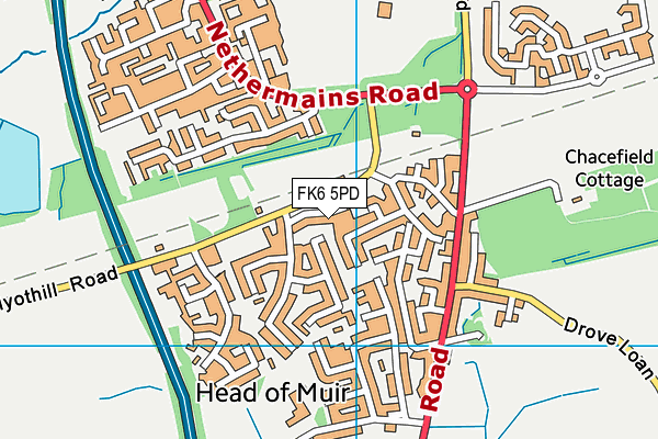 FK6 5PD map - OS VectorMap District (Ordnance Survey) FK6 5PD map - OS VectorMap District (Ordnance Survey)