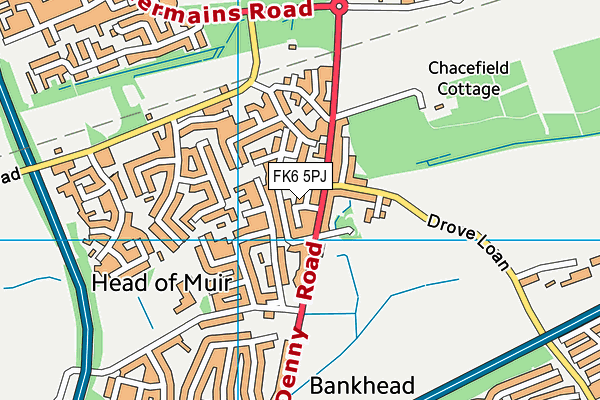 FK6 5PJ map - OS VectorMap District (Ordnance Survey) FK6 5PJ map - OS VectorMap District (Ordnance Survey)