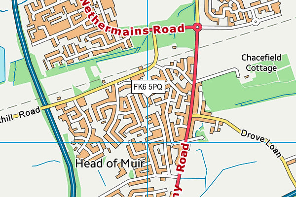 FK6 5PQ map - OS VectorMap District (Ordnance Survey) FK6 5PQ map - OS VectorMap District (Ordnance Survey)