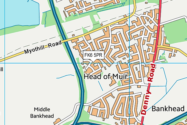 FK6 5PR map - OS VectorMap District (Ordnance Survey) FK6 5PR map - OS VectorMap District (Ordnance Survey)