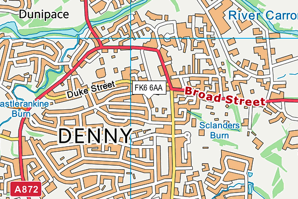 FK6 6AA map - OS VectorMap District (Ordnance Survey) FK6 6AA map - OS VectorMap District (Ordnance Survey)