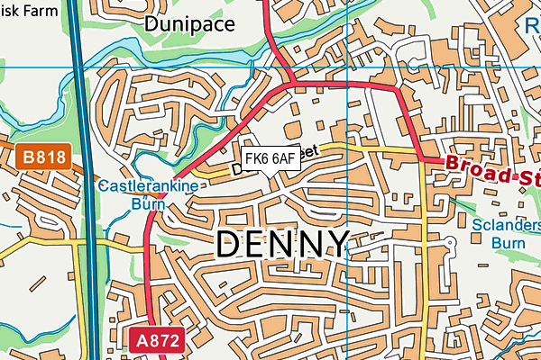 FK6 6AF map - OS VectorMap District (Ordnance Survey) FK6 6AF map - OS VectorMap District (Ordnance Survey)