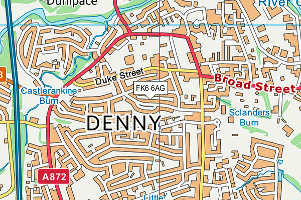 FK6 6AG map - OS VectorMap District (Ordnance Survey) FK6 6AG map - OS VectorMap District (Ordnance Survey)