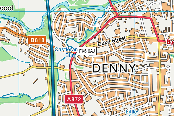 FK6 6AJ map - OS VectorMap District (Ordnance Survey) FK6 6AJ map - OS VectorMap District (Ordnance Survey)