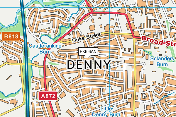 FK6 6AN map - OS VectorMap District (Ordnance Survey) FK6 6AN map - OS VectorMap District (Ordnance Survey)