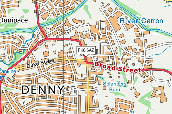 FK6 6AZ map - OS VectorMap District (Ordnance Survey) FK6 6AZ map - OS VectorMap District (Ordnance Survey)