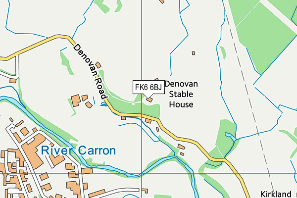 FK6 6BJ map - OS VectorMap District (Ordnance Survey) FK6 6BJ map - OS VectorMap District (Ordnance Survey)