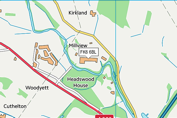 FK6 6BL map - OS VectorMap District (Ordnance Survey) FK6 6BL map - OS VectorMap District (Ordnance Survey)