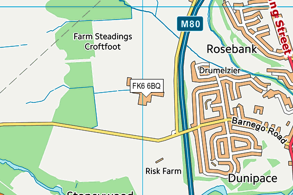 FK6 6BQ map - OS VectorMap District (Ordnance Survey) FK6 6BQ map - OS VectorMap District (Ordnance Survey)