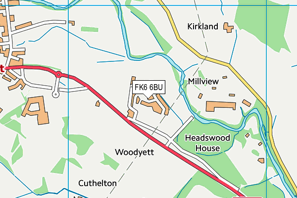 FK6 6BU map - OS VectorMap District (Ordnance Survey) FK6 6BU map - OS VectorMap District (Ordnance Survey)