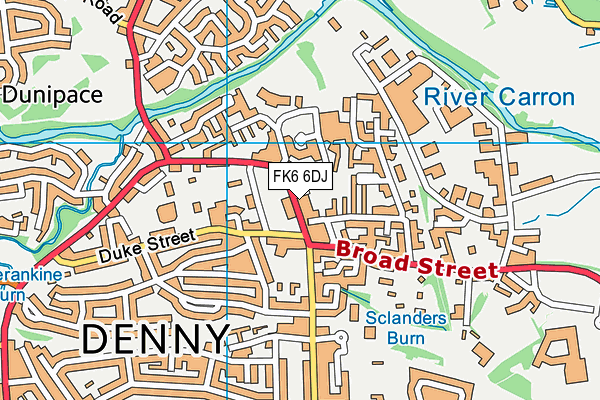 FK6 6DJ map - OS VectorMap District (Ordnance Survey) FK6 6DJ map - OS VectorMap District (Ordnance Survey)