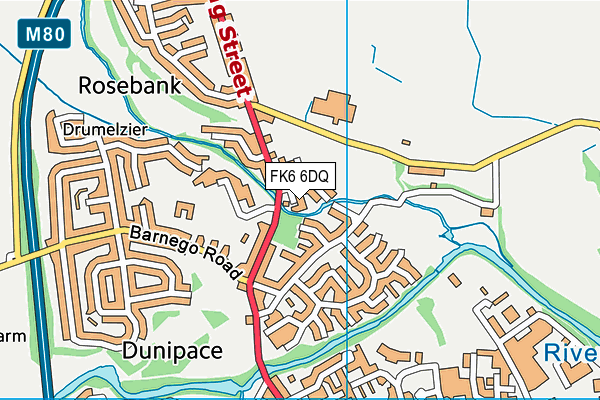 FK6 6DQ map - OS VectorMap District (Ordnance Survey) FK6 6DQ map - OS VectorMap District (Ordnance Survey)