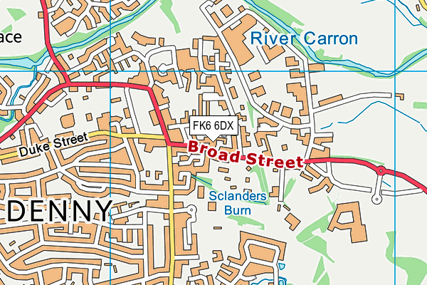 FK6 6DX map - OS VectorMap District (Ordnance Survey) FK6 6DX map - OS VectorMap District (Ordnance Survey)
