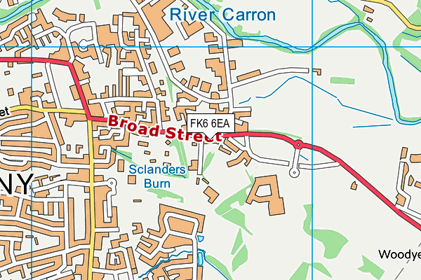 FK6 6EA map - OS VectorMap District (Ordnance Survey) FK6 6EA map - OS VectorMap District (Ordnance Survey)