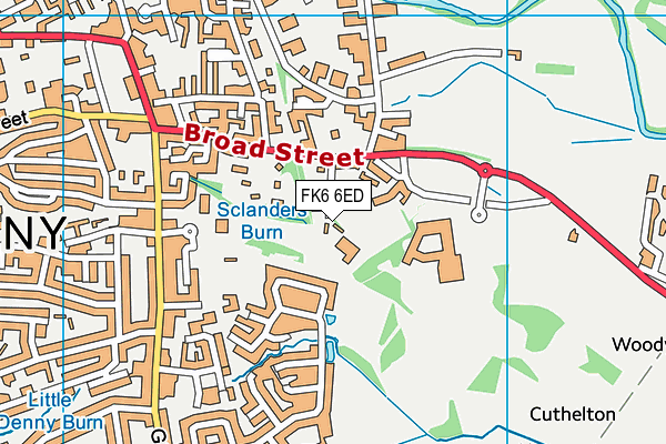 FK6 6ED map - OS VectorMap District (Ordnance Survey) FK6 6ED map - OS VectorMap District (Ordnance Survey)