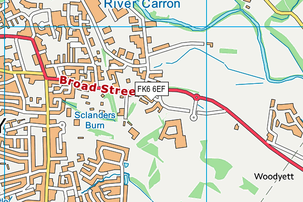 FK6 6EF map - OS VectorMap District (Ordnance Survey) FK6 6EF map - OS VectorMap District (Ordnance Survey)