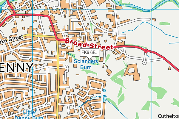 FK6 6EJ map - OS VectorMap District (Ordnance Survey) FK6 6EJ map - OS VectorMap District (Ordnance Survey)
