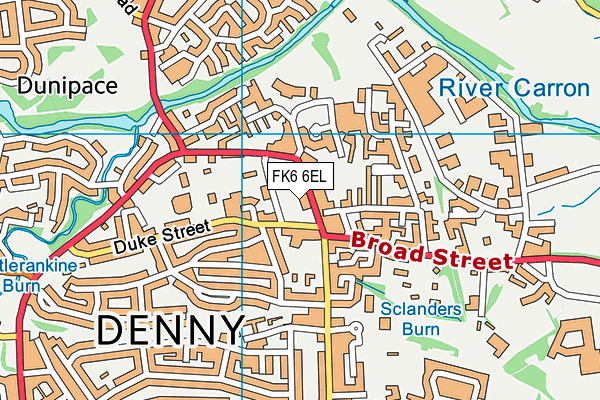 FK6 6EL map - OS VectorMap District (Ordnance Survey) FK6 6EL map - OS VectorMap District (Ordnance Survey)