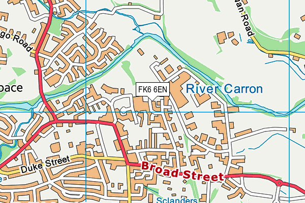 FK6 6EN map - OS VectorMap District (Ordnance Survey) FK6 6EN map - OS VectorMap District (Ordnance Survey)