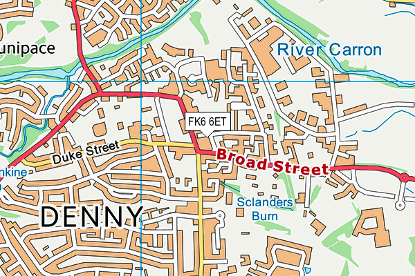 FK6 6ET map - OS VectorMap District (Ordnance Survey) FK6 6ET map - OS VectorMap District (Ordnance Survey)