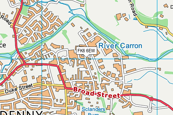 FK6 6EW map - OS VectorMap District (Ordnance Survey) FK6 6EW map - OS VectorMap District (Ordnance Survey)