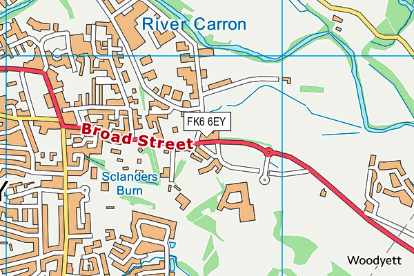 FK6 6EY map - OS VectorMap District (Ordnance Survey) FK6 6EY map - OS VectorMap District (Ordnance Survey)