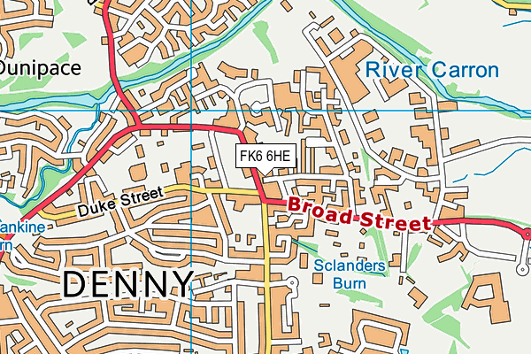 FK6 6HE map - OS VectorMap District (Ordnance Survey) FK6 6HE map - OS VectorMap District (Ordnance Survey)