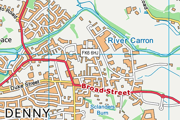 FK6 6HJ map - OS VectorMap District (Ordnance Survey) FK6 6HJ map - OS VectorMap District (Ordnance Survey)