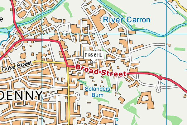 FK6 6HL map - OS VectorMap District (Ordnance Survey) FK6 6HL map - OS VectorMap District (Ordnance Survey)