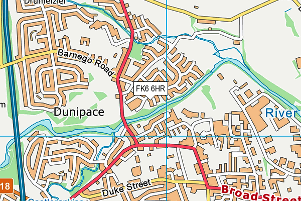 FK6 6HR map - OS VectorMap District (Ordnance Survey) FK6 6HR map - OS VectorMap District (Ordnance Survey)