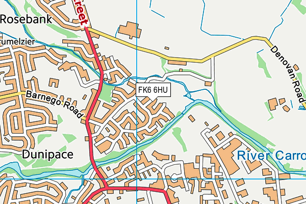 FK6 6HU map - OS VectorMap District (Ordnance Survey) FK6 6HU map - OS VectorMap District (Ordnance Survey)
