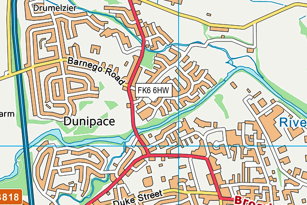 FK6 6HW map - OS VectorMap District (Ordnance Survey) FK6 6HW map - OS VectorMap District (Ordnance Survey)